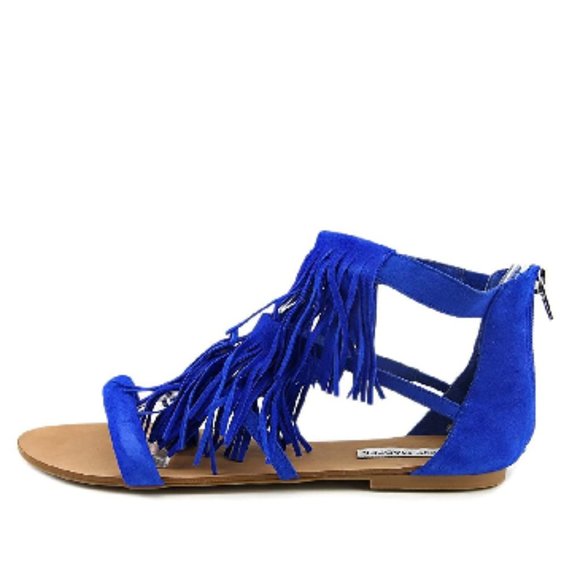 Steve Madden Favorit Open Toe Suede Gladiator 9M - Picture 2 of 3